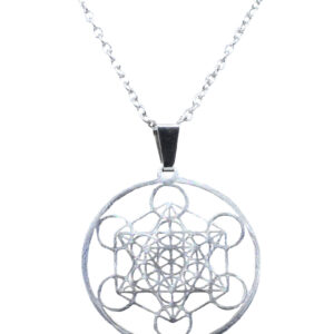 Collier Métatron (inox argenté) - 2.5cm