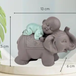 Statue bonze éléphant - 9,5 cm
