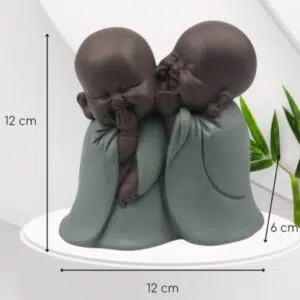 2 bonzes qui chuchotent - 12cm