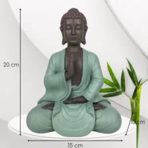 Statue grand Bodhi vert - 20cm