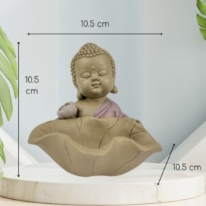 Bouddha devant lotus - 10,5cm