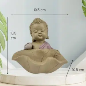 Bouddha devant lotus - 10,5cm
