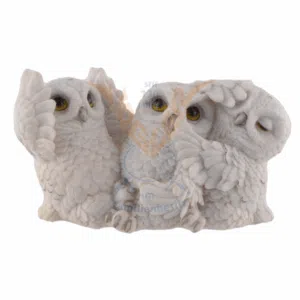 Chouettes 3 sagesse - 15cm