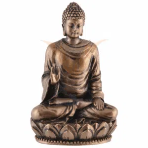 Sakyamuni Bouddha dans lotus - 8cm