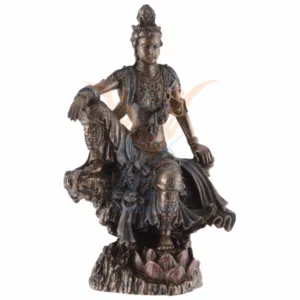 Guanyin assis, Bodhisattva de la compassion - 12cm