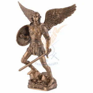 Archange Saint Michel avec bouclier et épée - 10cm