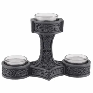 Bougeoir : Mjolnir (Marteau de Thor) - 19cm