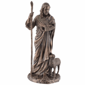 Berger Jésus, avec mouton et bâton - 16cm