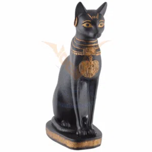 Bastet, déesse chatte égyptienne - 20cm (peinte)