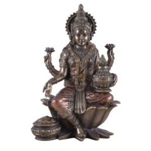 Statue Lakshmi, déesse hindoue du bonheur - 18cm.