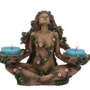 Porte-bougies : Mère nature