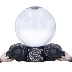 Support boule de cristal : Crânes de corbeau - 15cm