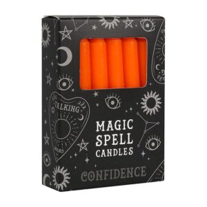 Boîte de 12 petites bougies : Orange (Confiance)