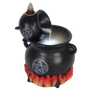Porte encens 'Backflow' : Chaudrons pentacles (18,7cm)