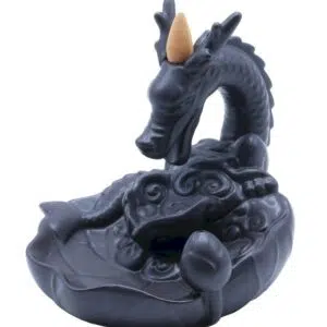 Porte encens 'Backflow' & bâtons : Dragon anthracite