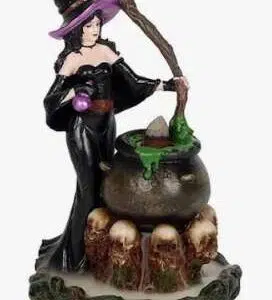 Porte encens 'Backflow' : Sorcière au chaudron