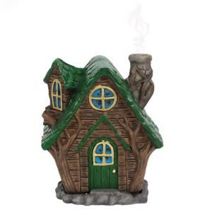 Porte encens cône : Maisonnette verte