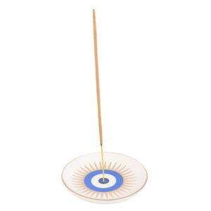Porte encens : Oeil de protection (blanc)