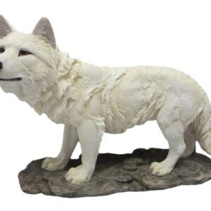 Loup blanc (grand) - 30 cm