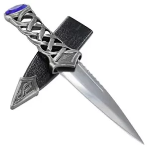 Dague : Manche celtique & Joyau bleu (23cm)