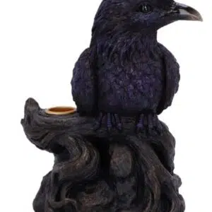 Porte encens 'backflow' : Corbeau sur branche