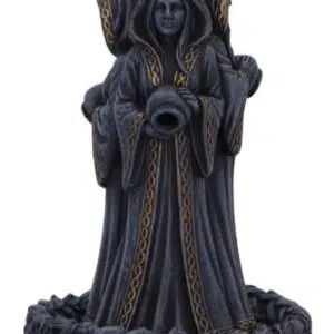 Porte encens 'backflow' : Déesse Triple lune - 15,5cm