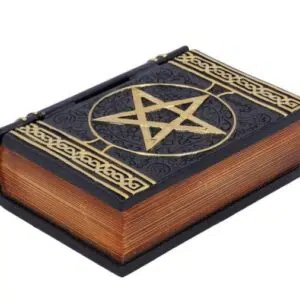 Boîte : Grimoire pentacle noir - 15cm