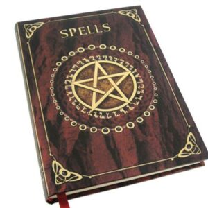 Grimoire Pentacle "Spells book" - 17cm