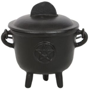 Chaudron Pentagramme en fonte - 11cm