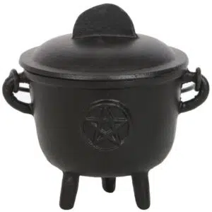 Chaudron : Pentacle (en fonte) - 11cm