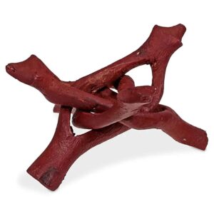 Support en bois marron pour boule de cristal - moyen 15cm