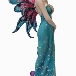 Grande Fée élégante bleue turquoise - 37,5cm
