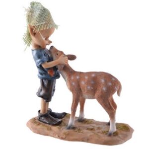 Lutin et faon - 14x15cm