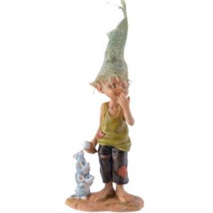 Lutin avec glace et souris - 15cm