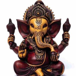 Ganesh ocre & rouge - 23cm