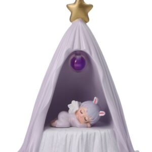 Petite fée dormeuse violette - 14cm