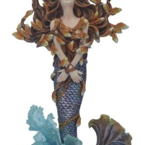 Sirène & poissons dans chevelure (Sheila Wolk) - 30,5cm