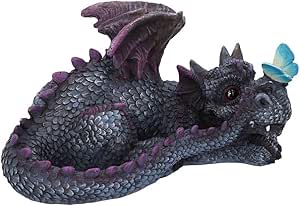 Dragon papillon bleu - 19cm