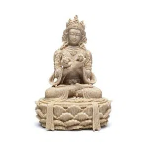 Bouddha sable : dorje & cloche - 17cm