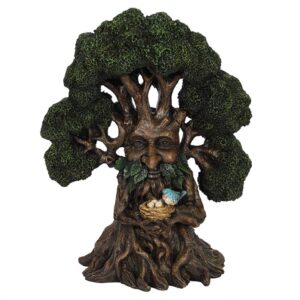 Arbre Green Man avec nid - 37cm