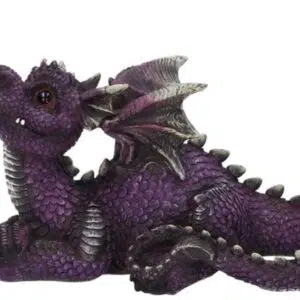 Dragon violet papillon sur le nez - 22,3cm