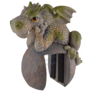 Dragon de jardin sur balcon - 24cm