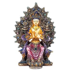 Bouddha Maitreya peint - 15cm