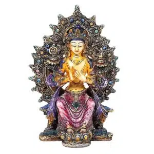 Bouddha Maitreya peint - 15cm