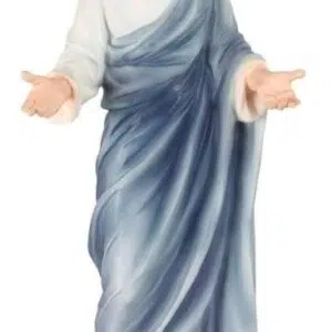 Christ en bénédiction (habit bleu) - 23cm