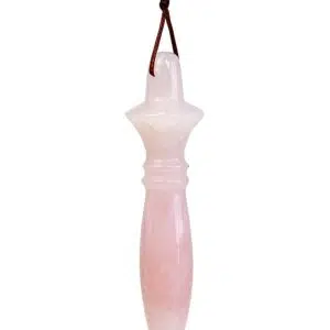 Pendule égyptien "Thot" en Quartz rose - 8cm