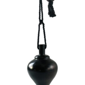 Pendule goutte en buis noir - 4,8cm