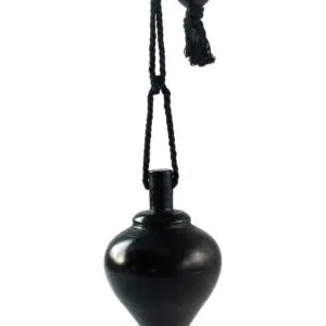 Pendule goutte en buis noir - 4,8cm