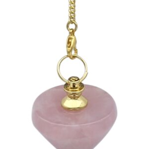 Pendule "Toupie" en Quartz Rose - 8cm