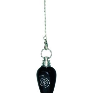Pendule "Reiki" en Onyx noir - 4cm